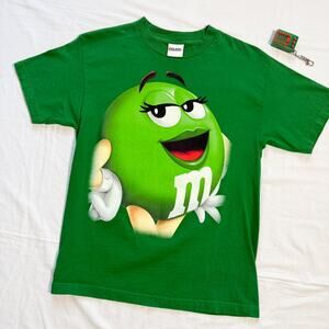 Green M&Ms World Candy Character T-Shirt - M